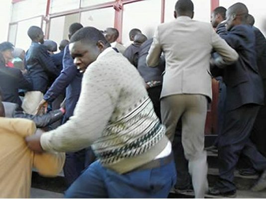 Thou shall keep Sabbath Day holy: SDA Pastor and his church members robbed during church service (VIDEO)