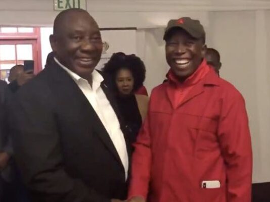 "ANC's National Executive Committee (NEC) will today choose Malema's EFF and dump arch-rival DA"
