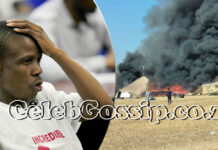 Prophet Mboro's church burnt to ashes after he threatened to kill teachers with pangas and AK47 guns (WATCH VIDEO)