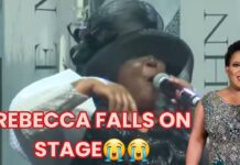 Rebecca Malope who got injured after falling at Zanele Mbokazi's funeral speaks out as her video goes viral