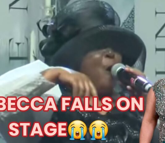 Rebecca Malope who got injured after falling at Zanele Mbokazi's funeral speaks out as her video goes viral
