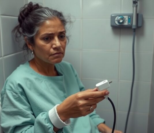 Woman found hanging in hospital bathroom… She used a cellphone charger cable to join her ancestors