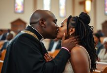 Drama in church as woman enjoys tlof tlof with Pastor