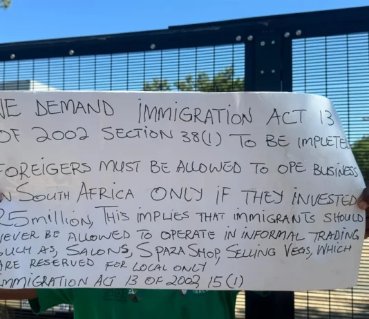 Operation Dudula members declare war on police and government, ban every foreigner from registering a Spaza Shop, Salon, etc in South Africa