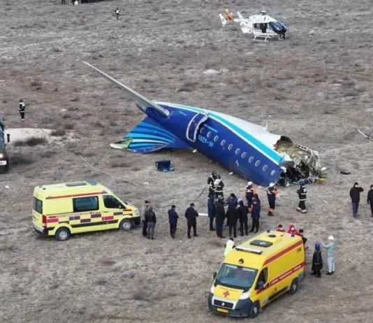 38 people killed as plane crashes and catches fire on Christmas: Video of passengers crying and praying during the crash goes viral (WATCH VIDEOS)