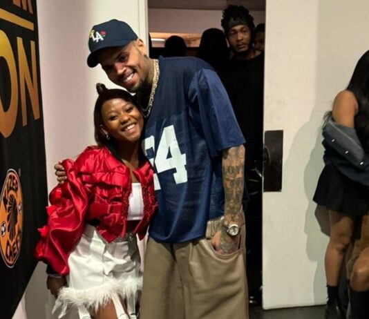 Chris Brown delivers on viral videos sensation teenager Naledi's dream birthday gift!