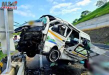 Spaghetti junction accident: Overloaded taxi collides with truck, rolls multiple times while throwing passengers out of the vehicle (SEE PICS)