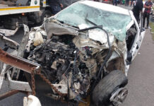 Multiple accidents on Christmas: 2 women die as Toyota Corolla collides with a fully loaded taxi, truck carrying explosives bursts into flames