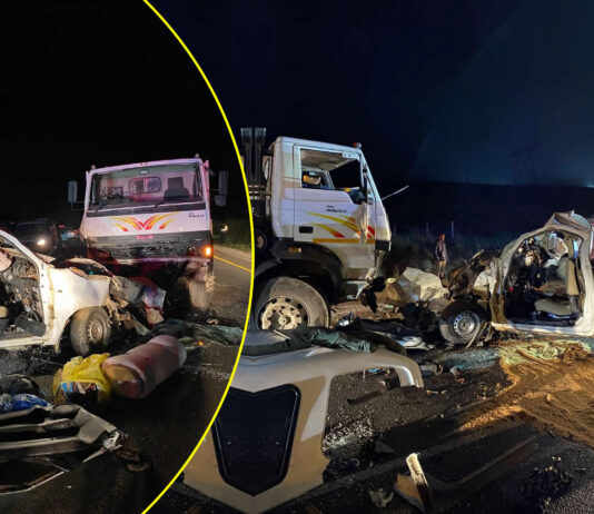 Truck and bakkie accident kills 10 people (SEE PICS)