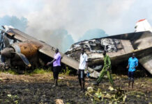 Military plane crash in the residential area kills 46 people including women and children in the country's deadliest aircraft accident in 20 years (VIDEO)
