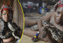 Malepona, the Naked Sangoma, Sets the Record Straight on Succession and Sacred Snake (WATCH VIDEO)