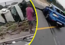 3 women die on the spot as taxi and car collide along Robert Sobukwe Road near UWC, disturbing video of the accident goes viral