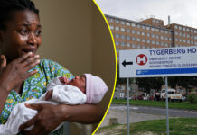 Chaos after he was born without an anus in Cape Town