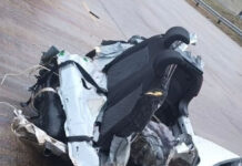 VW Polo Snaps in Two after crashing into a light pole – Driver Miraculously Unhurt!