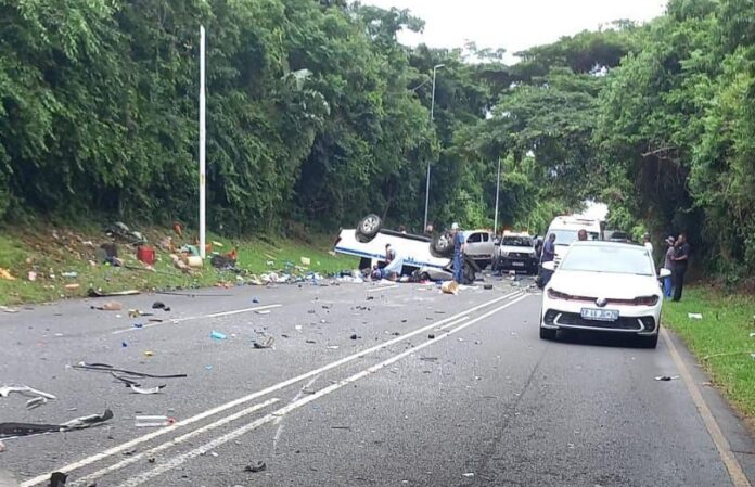 m4 accident in durban near umhlanga