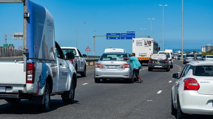 smash-n-grab theif dragged