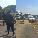 Police Vehicle Carrying Prisoners Collides with Tractor on N11 – Four Seriously Injured
