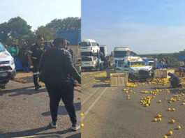 Police Vehicle Carrying Prisoners Collides with Tractor on N11 – Four Seriously Injured