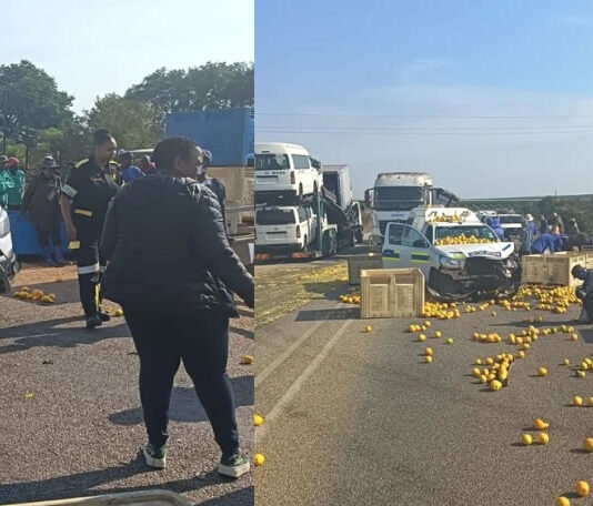 Police Vehicle Carrying Prisoners Collides with Tractor on N11 – Four Seriously Injured