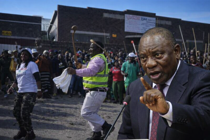 Ramaphosa-protests