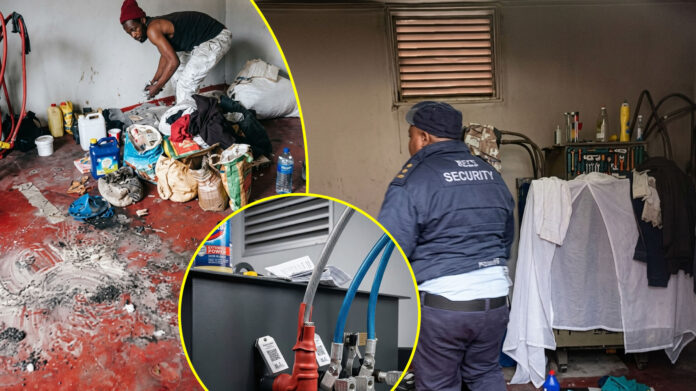 zimbabwean man living in high-voltage transformer in south africa