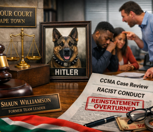 Shocking! Employee with Racist Dog Named “Hitler” Loses Appeal – Labour Court Slams CCMA, Upholds Firing of Manager Who Trained Dog to Attack Black People!!
