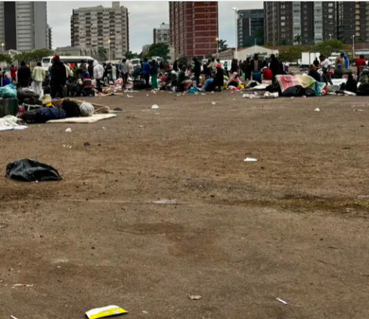 eThekwini says “stop dropping off” foreigners at Durban Drive-In — but 700 people are still waiting outside