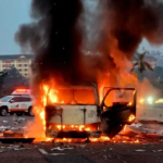 Cash van blown up on Durban’s N3 near Sherwood — and police are hunting 13 suspects who vanished fast