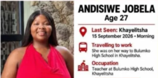 Khayelitsha Teacher Disappears After Leaving For School — Family Fears Worst