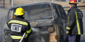 Five Dead in Midrand Horror Crash as Minibus Taxi Ploughs Into Mercedes and Overturns Before Fire Erupts