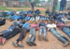 Helicopter crash-lands during major Fochville illegal-mining raid as 121 suspected miners are arrested and firearms seized
