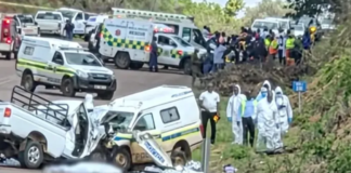 Six killed in horror Limpopo head-on crash after police van carrying prisoners smashes into bakkie