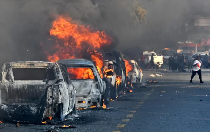 cars -torched