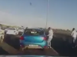 Dashcam Captures Two Men Attacking A Motorist On Cape Town’s N2 As The R114m Safety Wall Debate Intensifies