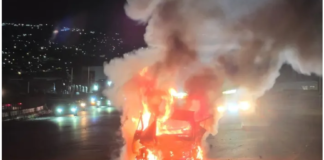 Car bursts into flames after M41 crash near Cornubia Mall, leaving one dead and another critical